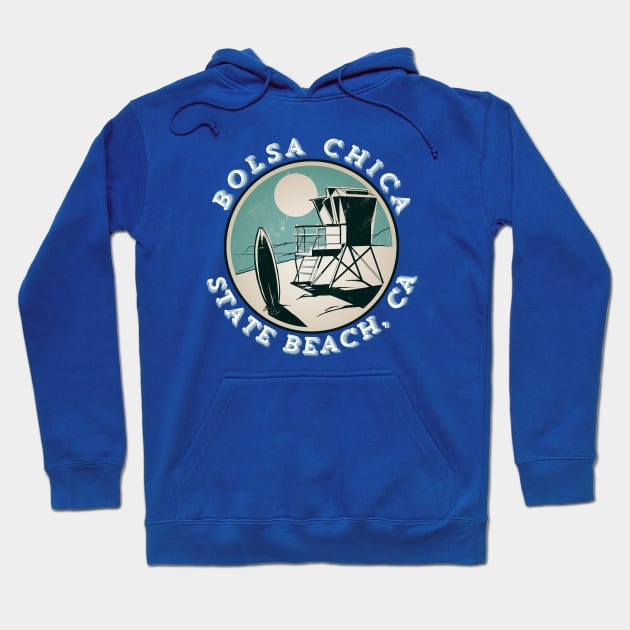 Bolsa Chica State beach Hoodie by Spearhead Ink